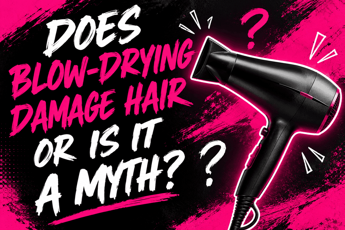Does blow-drying damage hair, or is it a myth?